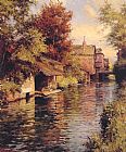 Louis Aston Knight Sunny Afternoon on the Canal painting